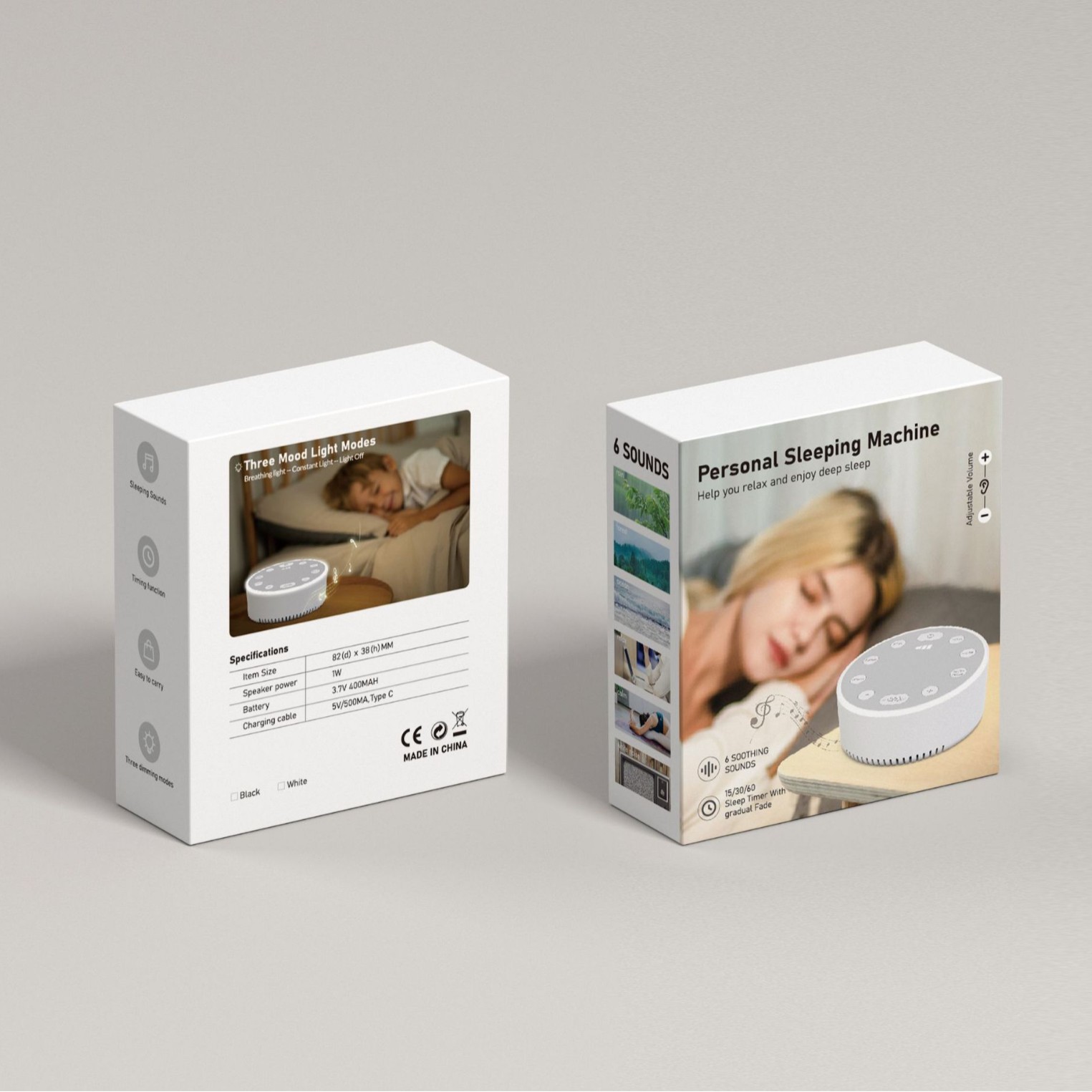 White Noise Sleep Aid White Noise Sleep Aid Regulate Mood Emotion Breathing Light Music Smart Speaker