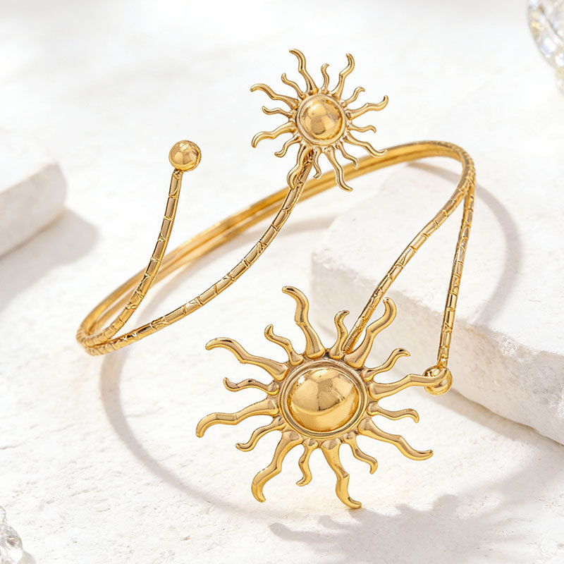 Small sunflower arm ring exaggerated bracelet female curtain hook