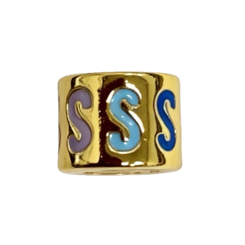 Independent Station Enamel Colorful Letter Constellation Combination Clavicle Chain DIY Pendant
