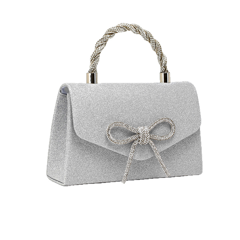 New Banquet Bag Clutch Crossbody Rhinestone Butterfly Chain