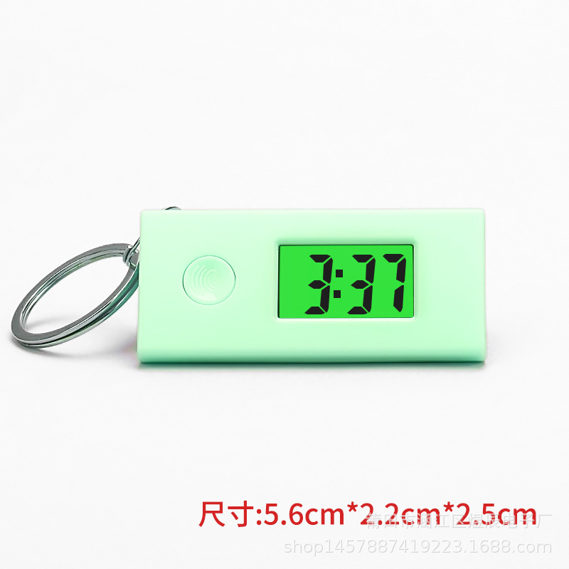 New Work Exam Postgraduate Entrance Exam Silent Electronic Watch Luminous Portable Backpack Keychain Small Hanging Watch Triangle Mini