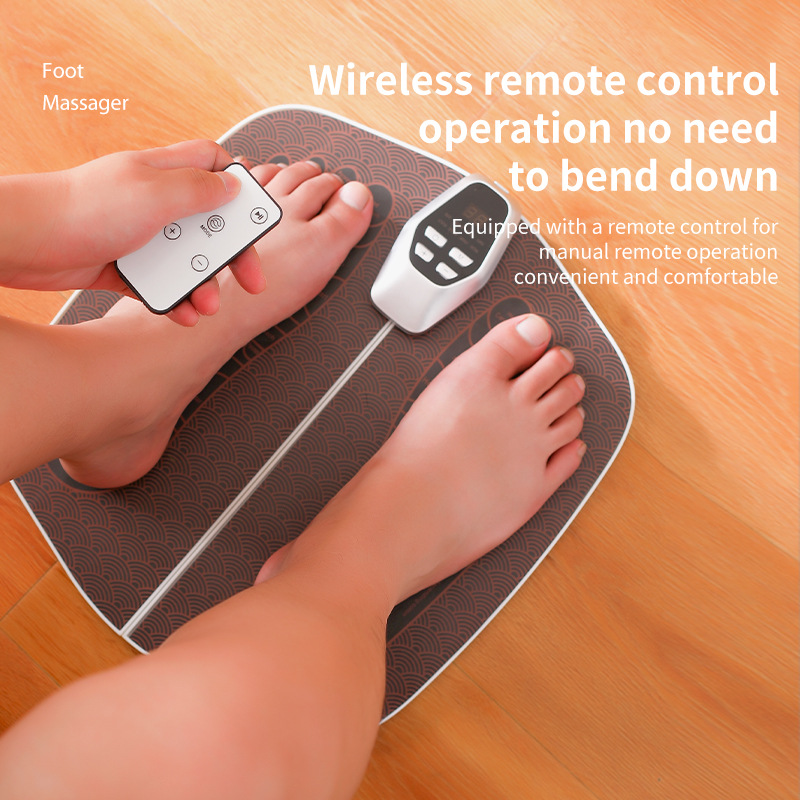 New EMS Foot Massage Mat Foot Therapy Machine Pulse Foot Massager Microcurrent Foot Physiotherapy