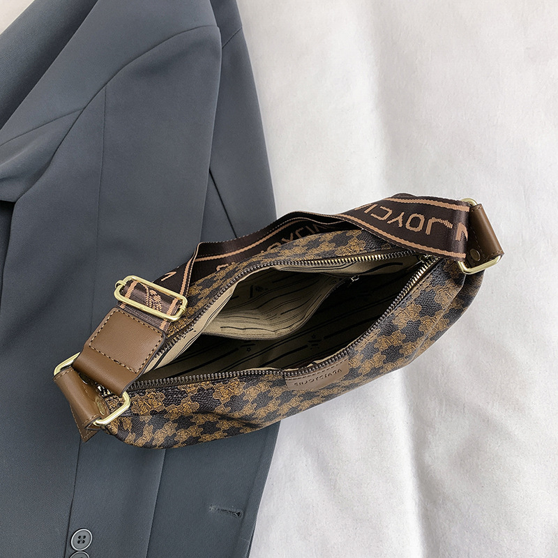 Crescent Print Shoulder Pea Bag New Handbag Crossbody Dumpling Bag