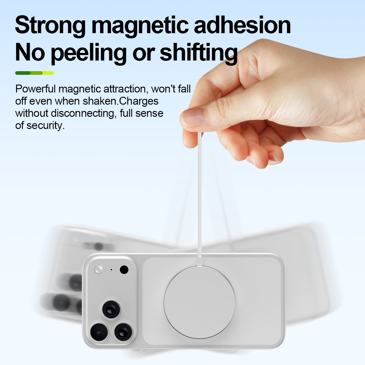 QI2.2 25W magnetic wireless charger Type-C interface for Apple Huawei Xiaomi Samsung phones round