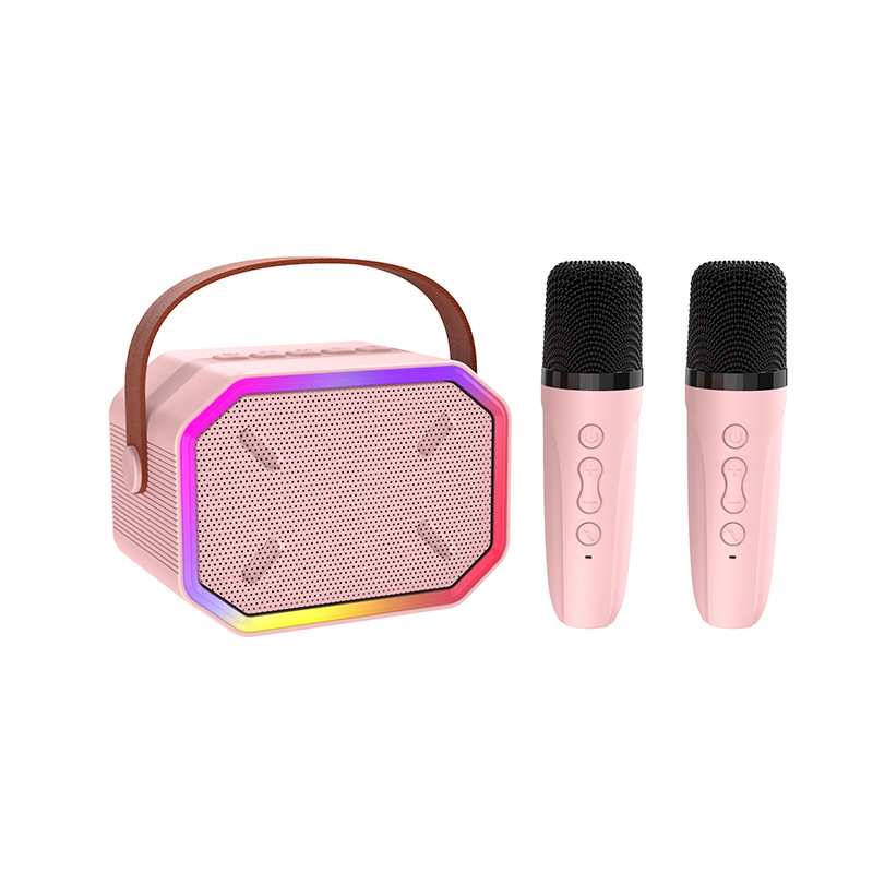 Custom Colorful Bluetooth Audio Home Wireless K Song Microphone All-in-One Outdoor Portable Singing