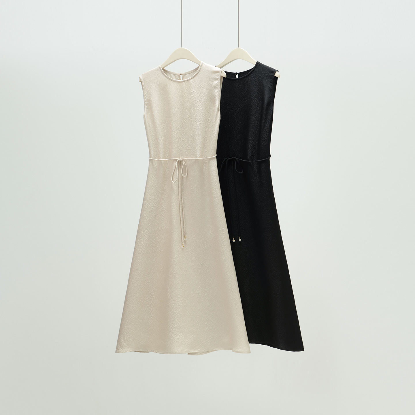 2026 Spring Summer New Heavyweight Dress for Women Sleeveless Round Neck Mulberry Silk Mid-Length Inner Wear Vest Dress