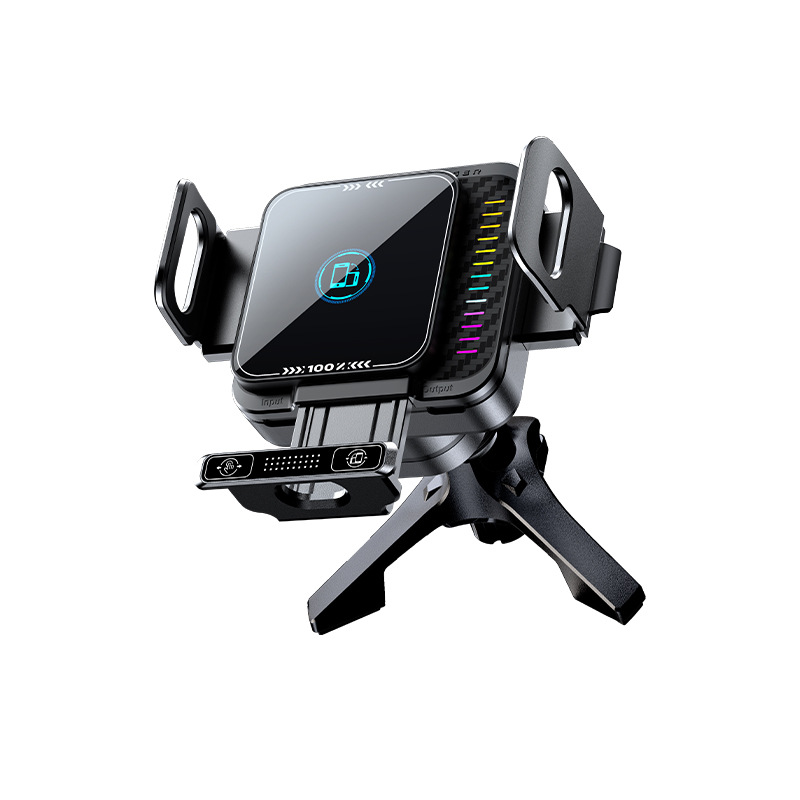Innovative Foldable Screen 90 Degree Rotating Holder Supports Wireless Charging Phone Car Bracket Fast Charging Navigation Holder