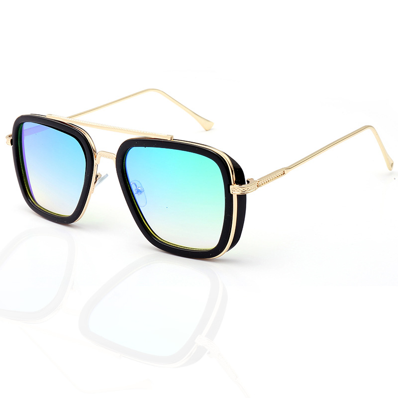 IRON TONY Iron Man 4 Sunglasses, Square Frame Sunglasses, Punk Style