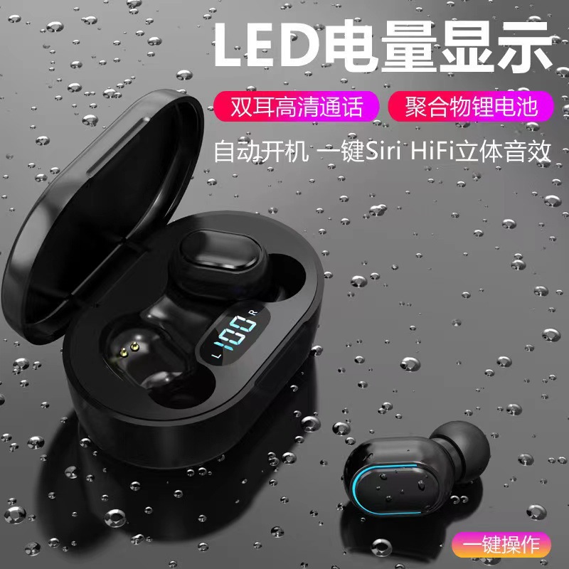 E6S Wireless In-ear Bluetooth Headset Mini Sports Business Style Ultra-long Battery Life