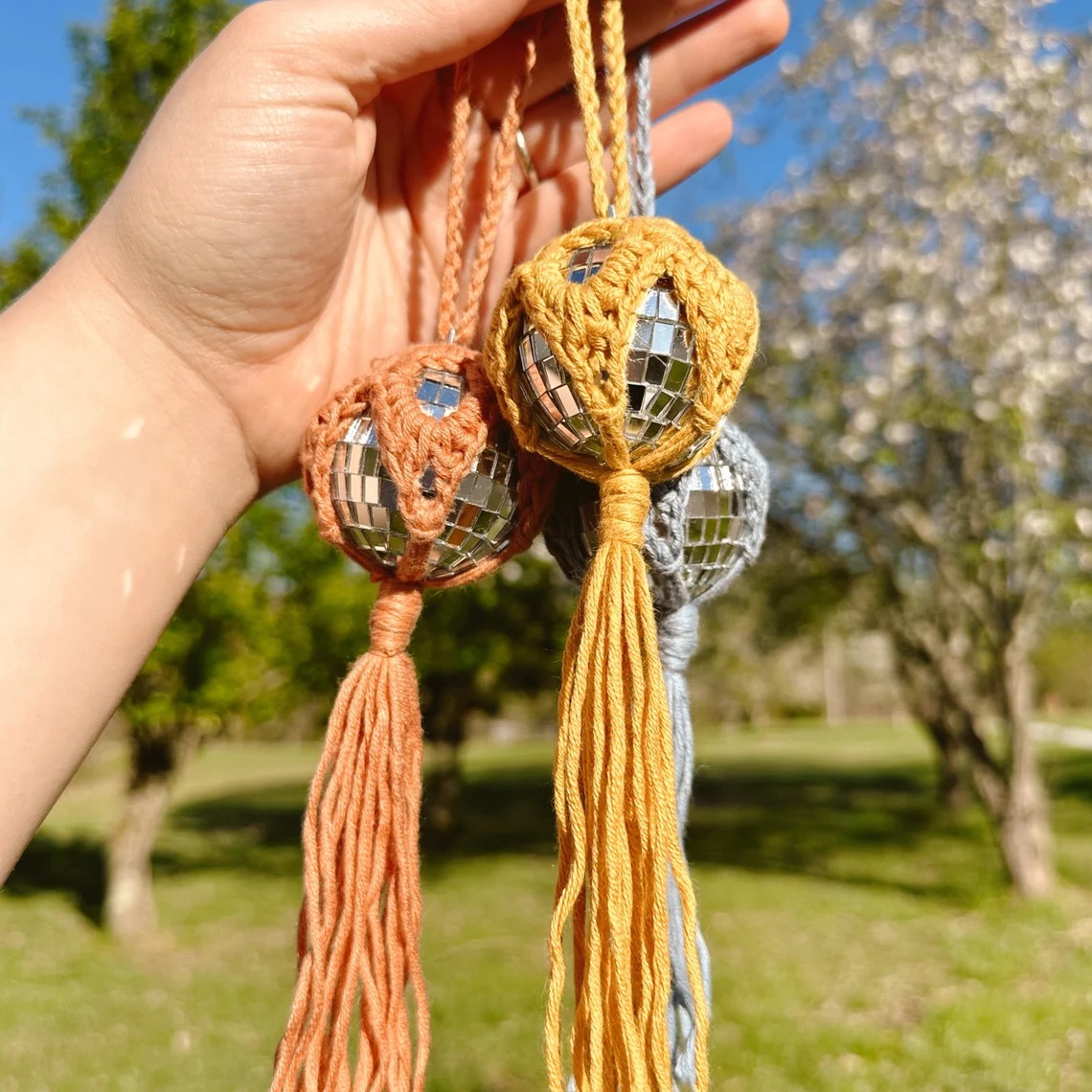 Disco Ball Mirror Ball Disco Ball Watch Weaving Hanging Reflective Atmosphere Decoration Party Pendant