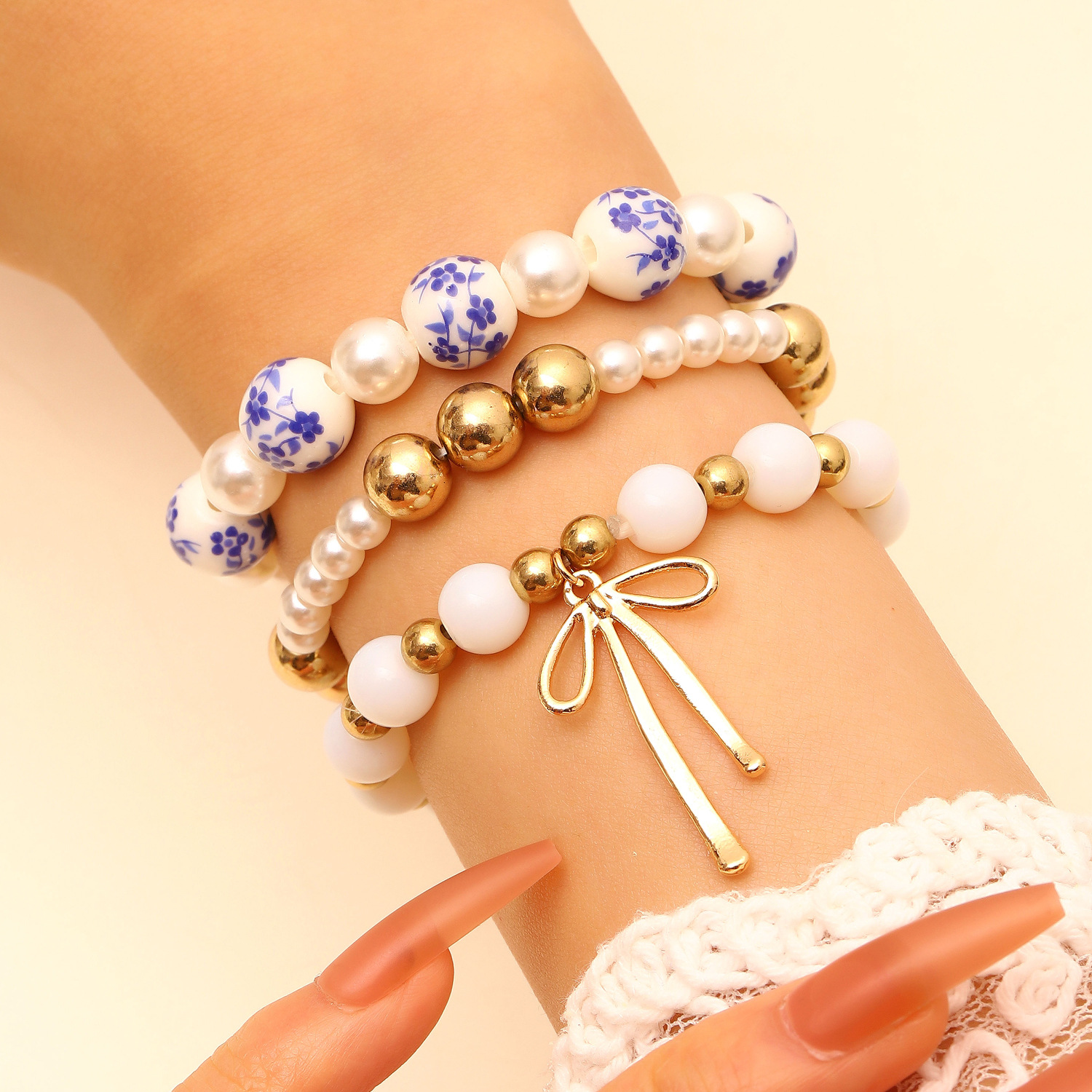 New Chain Bracelet Set Women Multi-Layer Simple Bangle Accessories