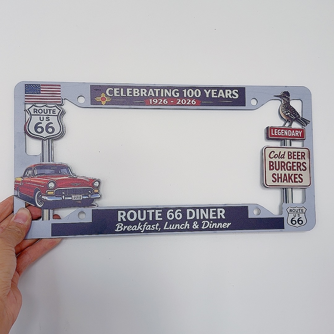 250th Anniversary License Plate Frame US Independence Day Metal Craft Decorative Ornament