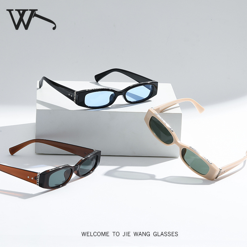 2026 New Narrow Frame Sunglasses Simple UV Protection Small Frame Sunglasses