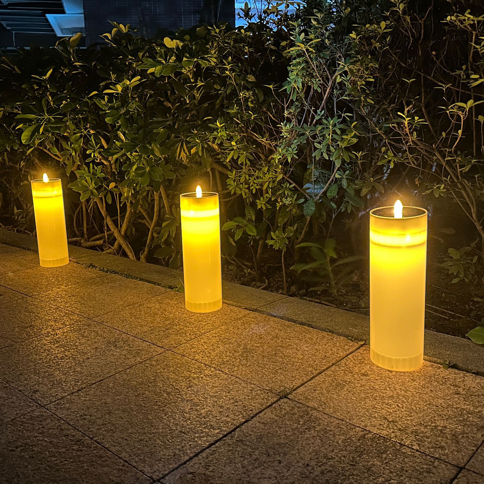 Solar 12-inch USB candle light