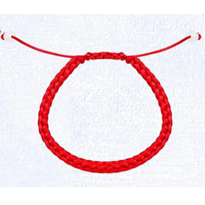 7 Knot Lucky Bracelet Handwoven Adjustable Red Rope Bracelet for Birth Year