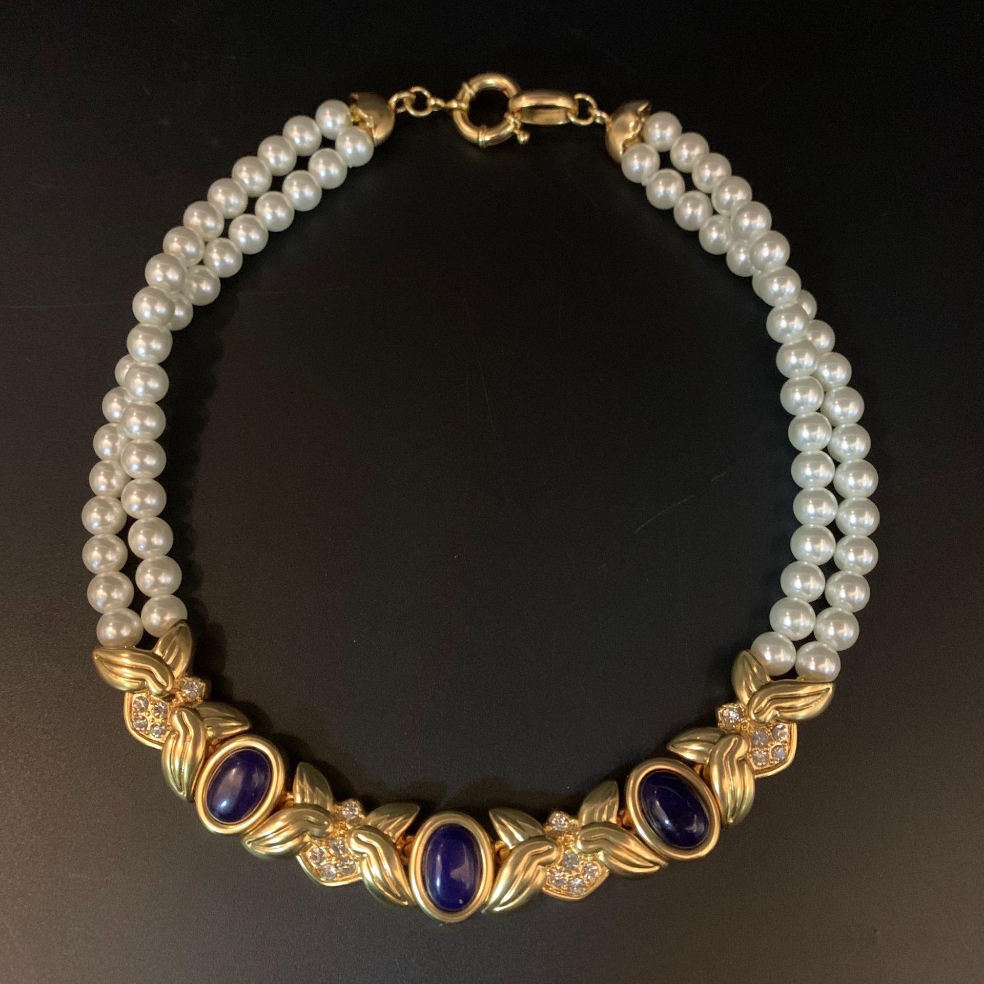 Palace style niche earring necklace jewelry set women's choker necklace ring