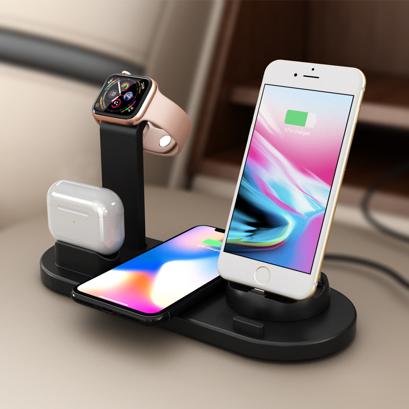 6-in-1 Wireless Charger Phone Wireless Charging Stand Watch Fast Charge 3-in-1 Wireless Charger