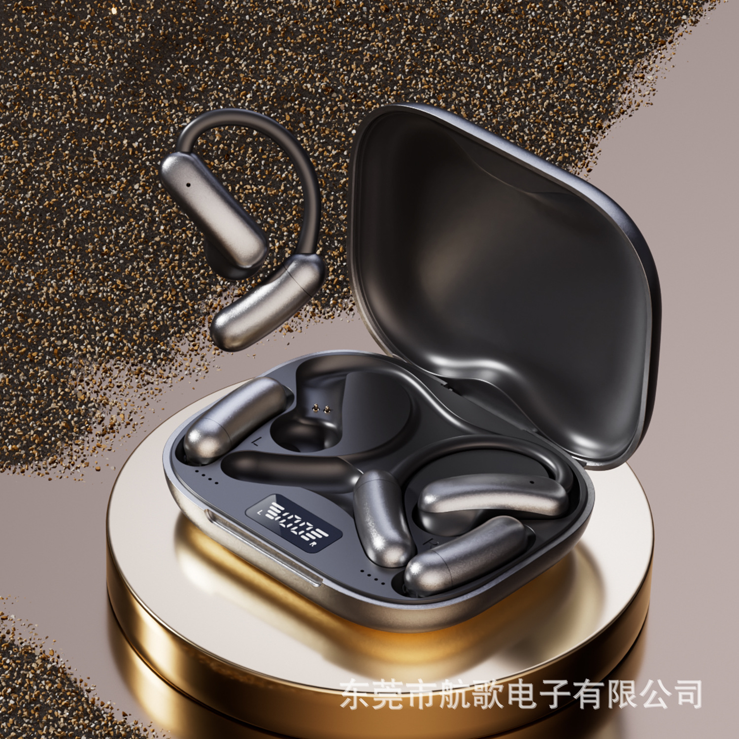 Detachable replaceable battery Bluetooth earphones M143 wireless OWS ear-hook earphones open large battery long battery life earphones