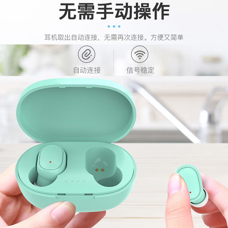 New A6S Bluetooth Earphones 5.0 Noise Reduction Sports Gaming Earphones In-ear Long Battery Life Large Capacity Wireless