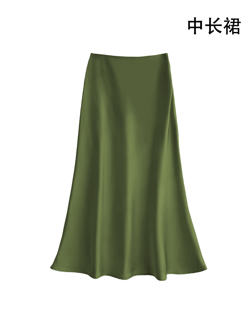 Satin bustier skirt for women