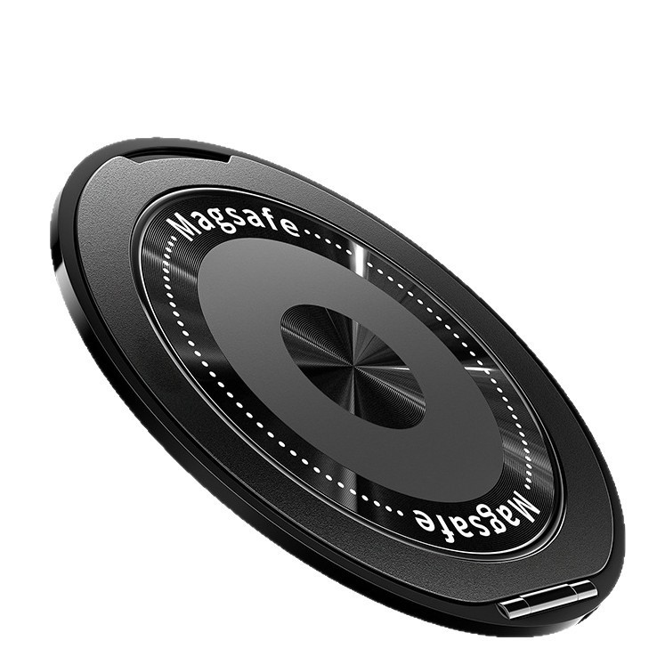 Ultra-thin rotating decompression portable invisible strong back sticker multifunctional magnetic phone stand support self-adhesive ring case