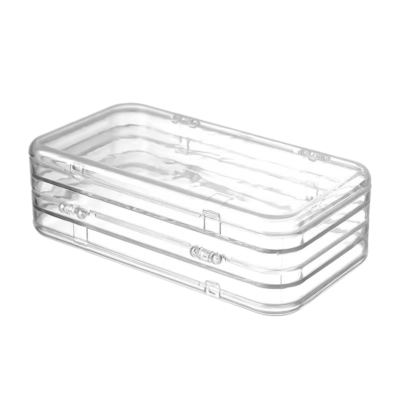 Nail art storage box wearable nail display box nail tip dedicated transparent foldable dustproof jewelry storage box