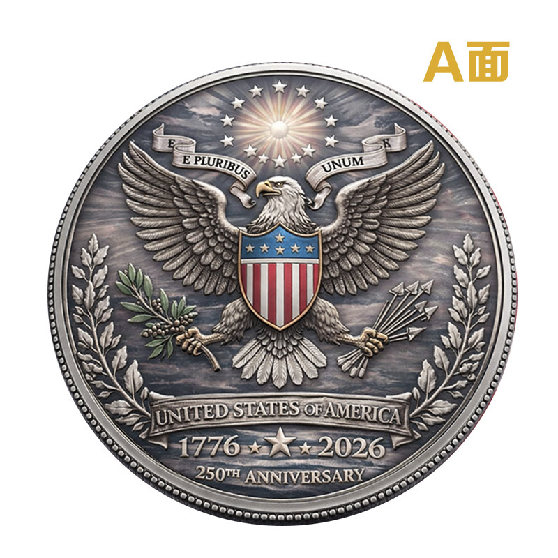 Challenge Coin American Independence 250th Anniversary Commemorative Badge Washington Crossing the Delaware Commemorative Coin