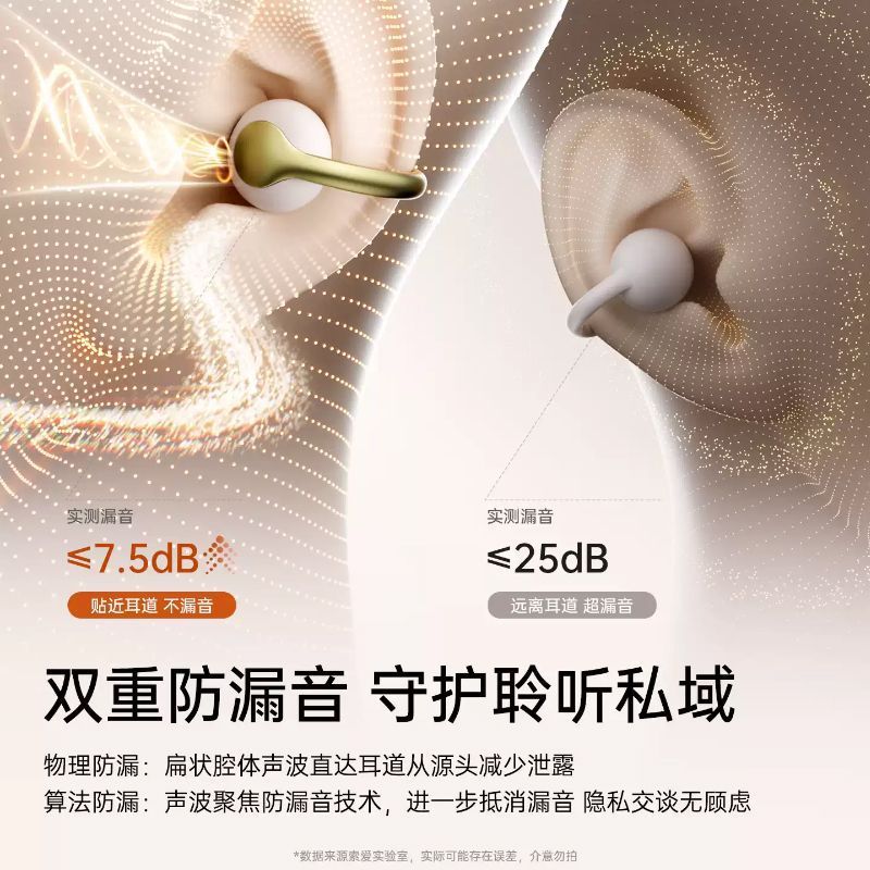Soai GLOW O Clip-on Bluetooth Earphones New Wireless Bone Conduction Sports Listening Music Translation Universal