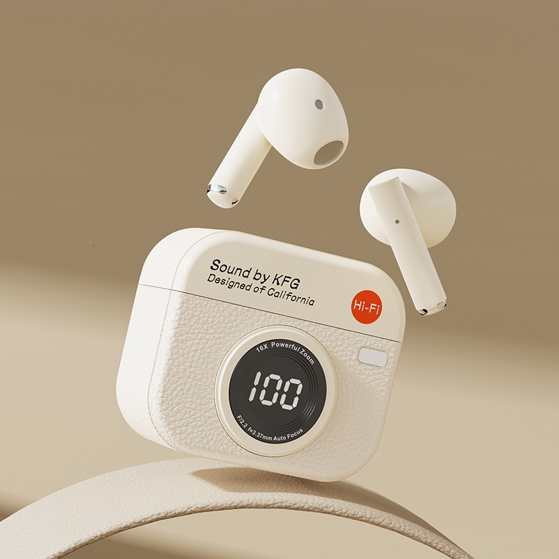 New CCD Camera Q86 Wireless Bluetooth Earbuds Noise Cancelling Semi-In-Ear Long Battery Life