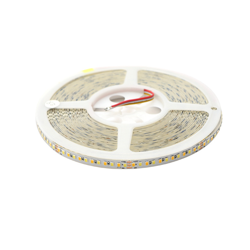 LED strip light, three-color change, self-adhesive, living room, 24V, 8mm, 192, dual color temperature, smart dimmable, linear strip light