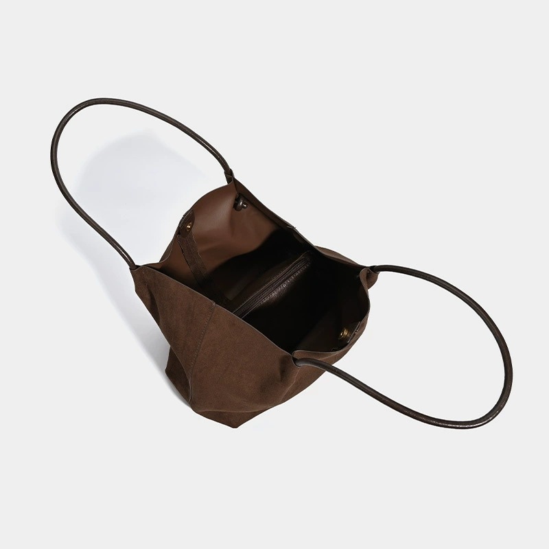 Autumn Winter Large Capacity Suede 2026 New Casual Commute Single Shoulder Handheld Mother-Child Tote Bag