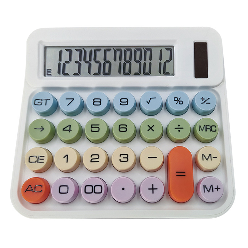 Office finance dopamine cute mechanical macaron key student calculator