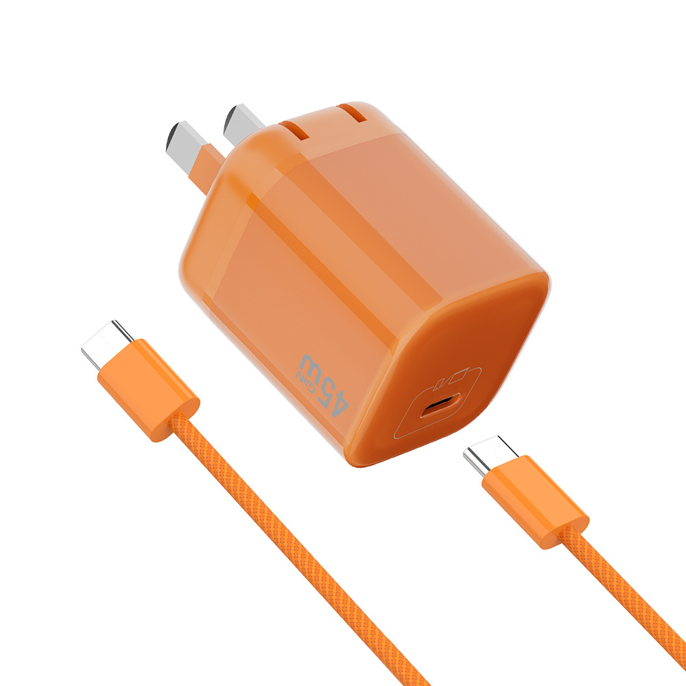 45W GaN mini charger PD fast charging typec phone tablet Apple charging head folding plug