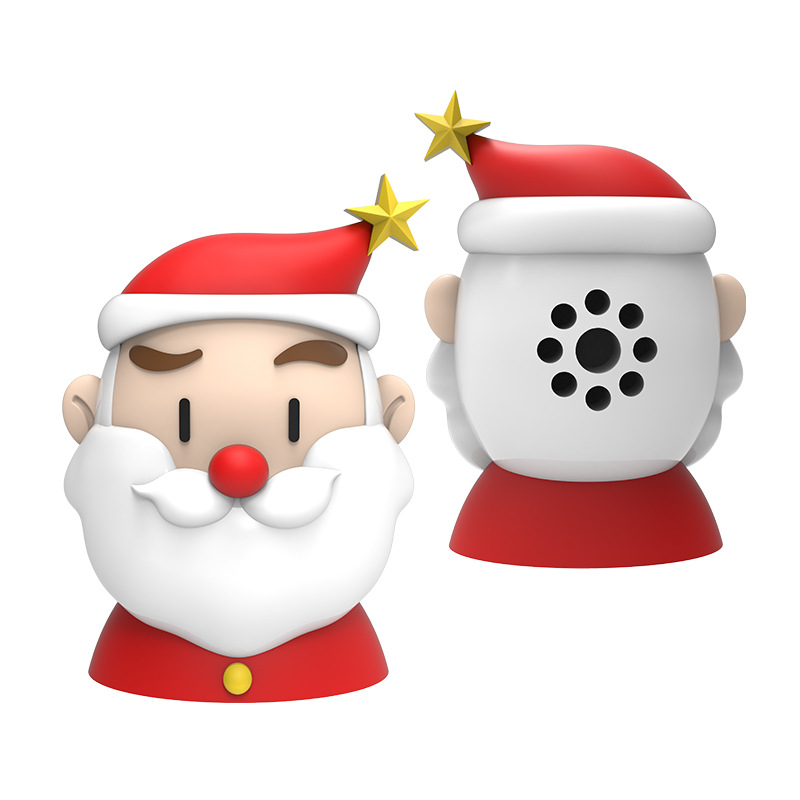Christmas Cartoon Bluetooth Speaker Cute Mini Santa Claus Reindeer Bluetooth Speaker Gift