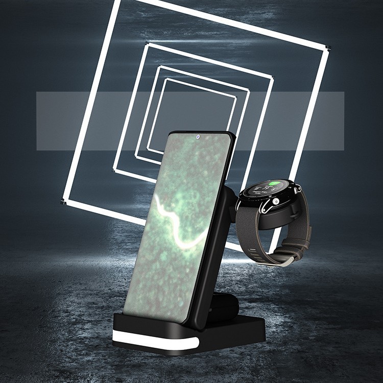 New Product for Huawei Apple Samsung Phone Watch Earphone 3-in-1 Foldable Wireless Charger