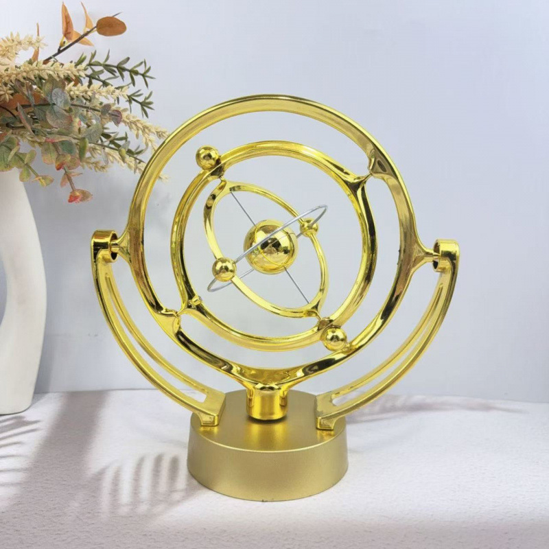Perpetual Motion Ornament Earth Perpetual Motion Instrument Desktop Celestial Sphere Orbit Model Rotating Magnetic Swinger