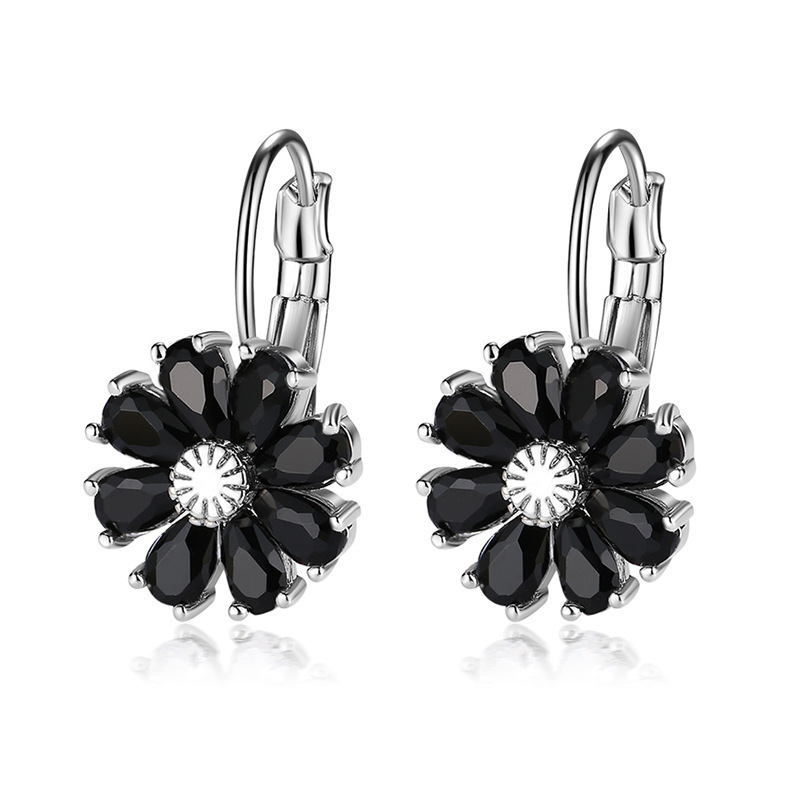 Popular colorful teardrop zirconia ear cuffs for women, ear ornaments