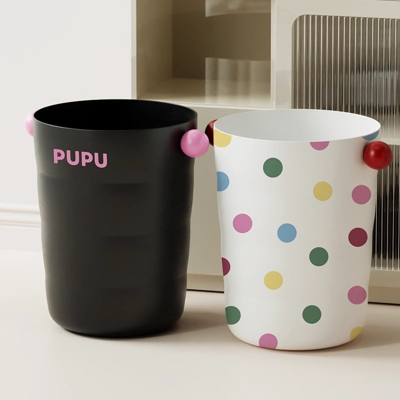 Trash Can Home Living Room Bedroom Kitchen Toilet Bathroom With Lid Large Capacity Storage Bucket Paper Basket