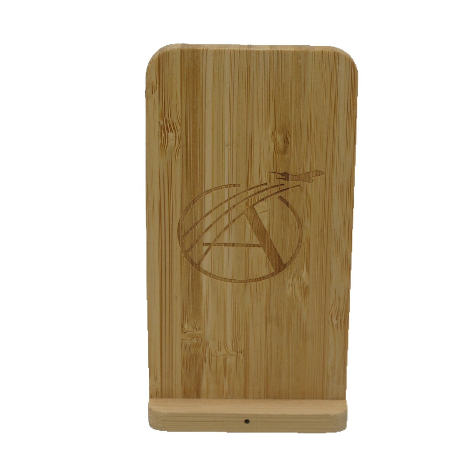 Eco-friendly bamboo wood wireless charger phone stand vertical wooden bamboo wireless charger 10W/15W