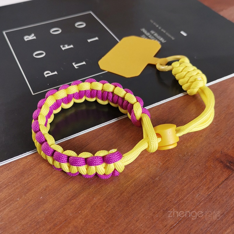 European travel phone strap short wrist adjustable braided strap outdoor sports sturdy men and women