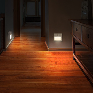 Human body sensor night light corridor light baseboard light stair light magnetic suction hook wall-mounted