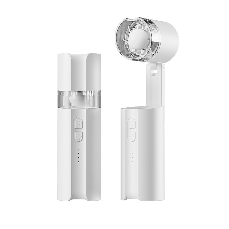 New Neck Handheld Mini Fan Super Long Battery Life Light Portable with Power Bank Folding Mini Desktop Fan