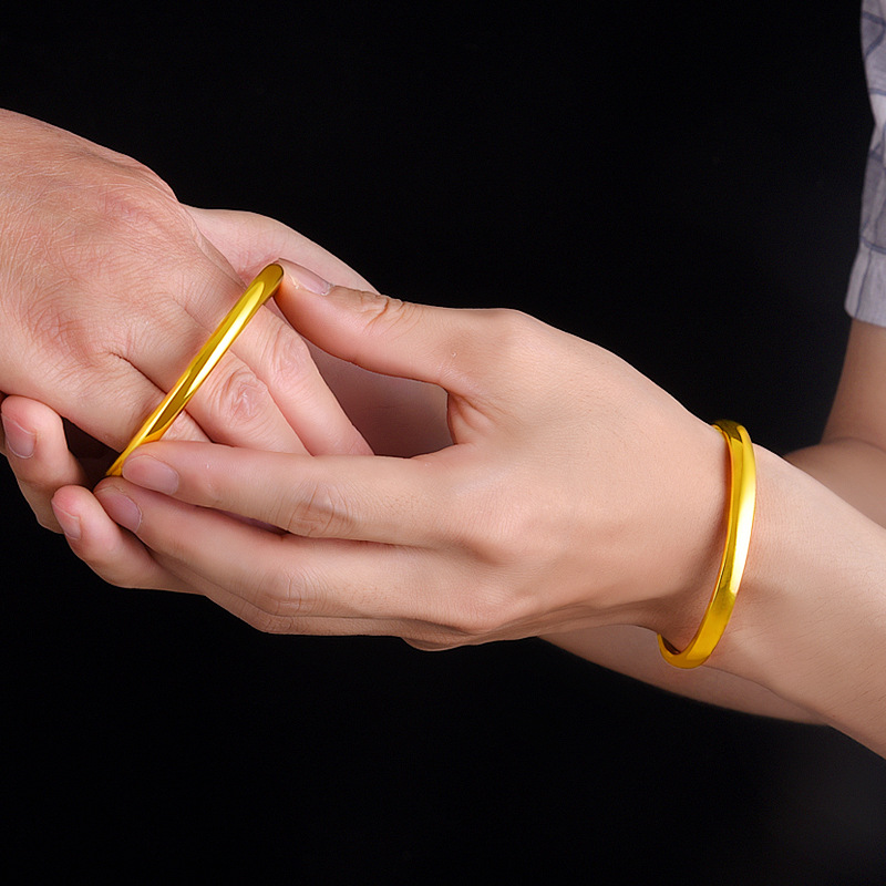 Vietnam sand gold bracelet women simulation gold-plated 999 pure dragon and phoenix fake gold copper bracelet hand jewelry