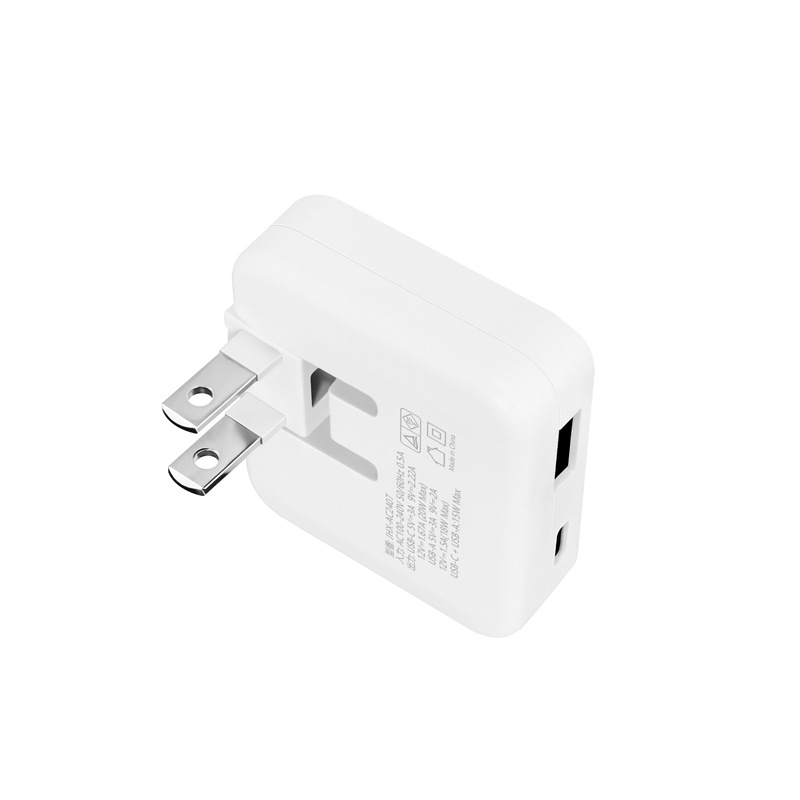Japanese PD20W dual-port charger PSE phone fast charging head quick plug QC3.0 adapter 18W