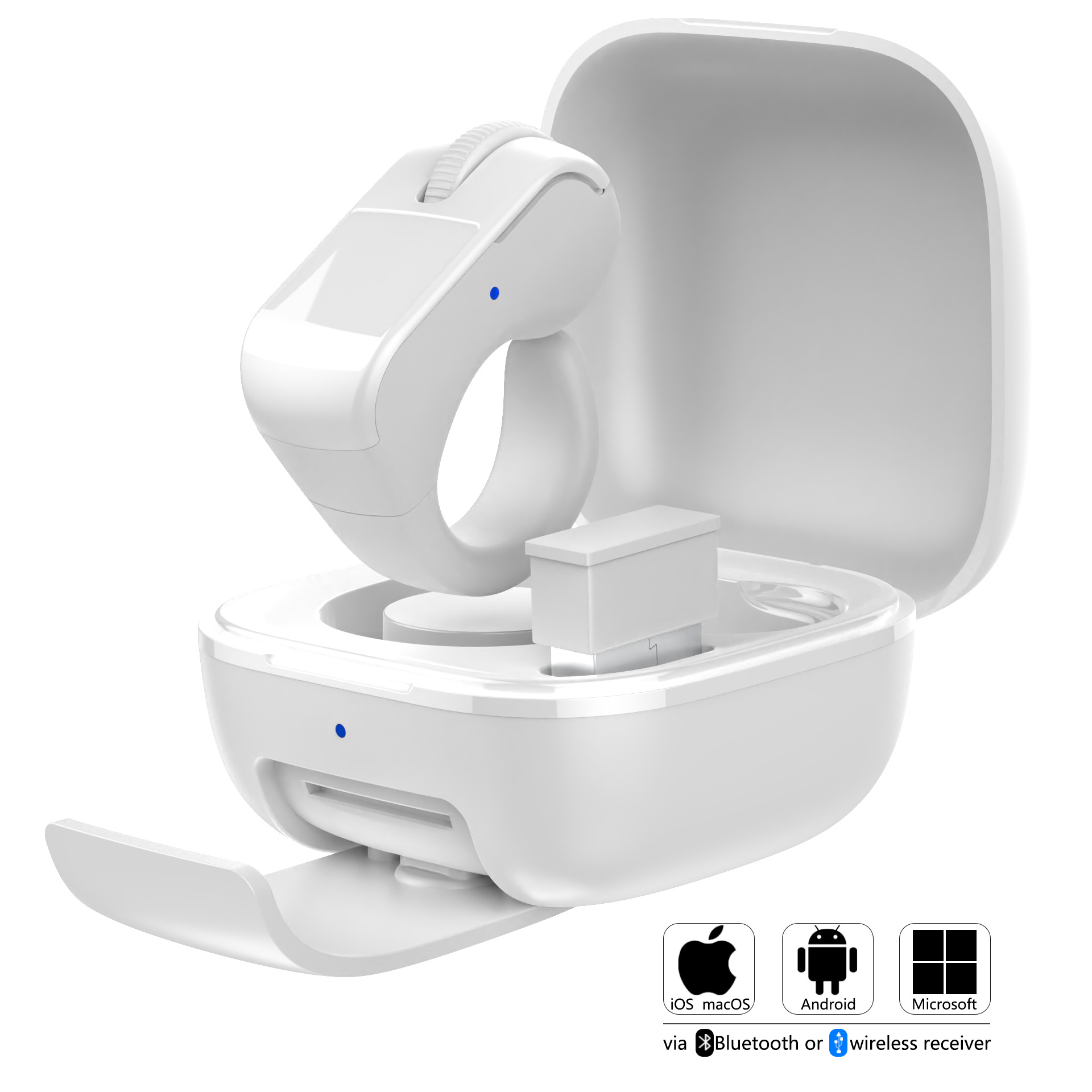 Bluetooth mouse ring smart remote control TikTok video comment PPT page turner computer phone
