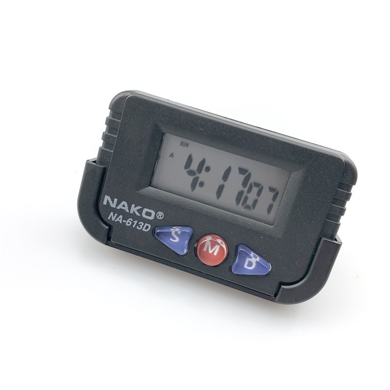 NA-613D Electronic Car Clock LED Display Random Adhesive Timer