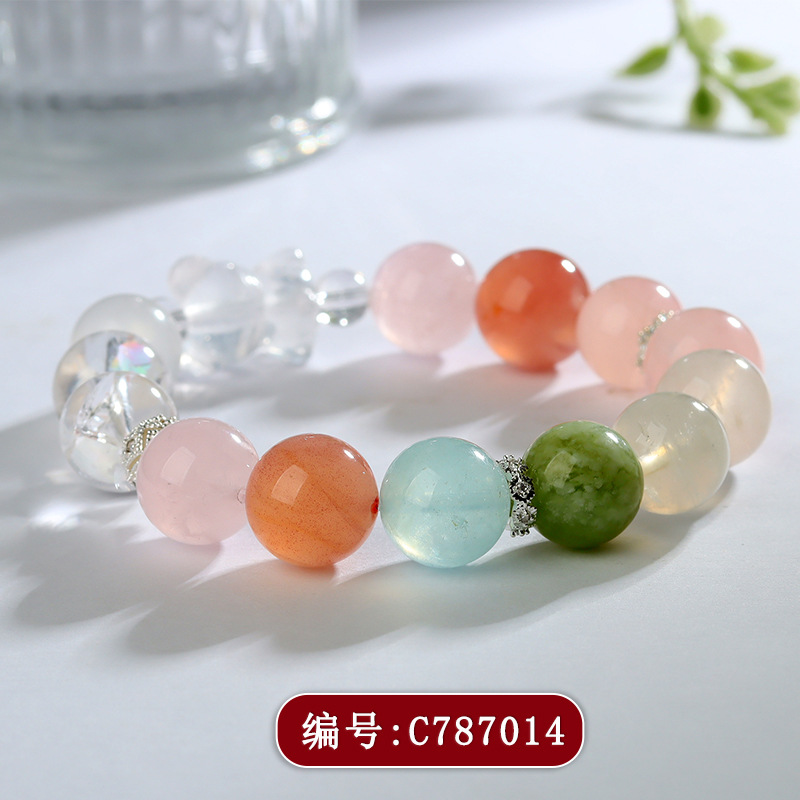 C787多宝水晶小熊手链