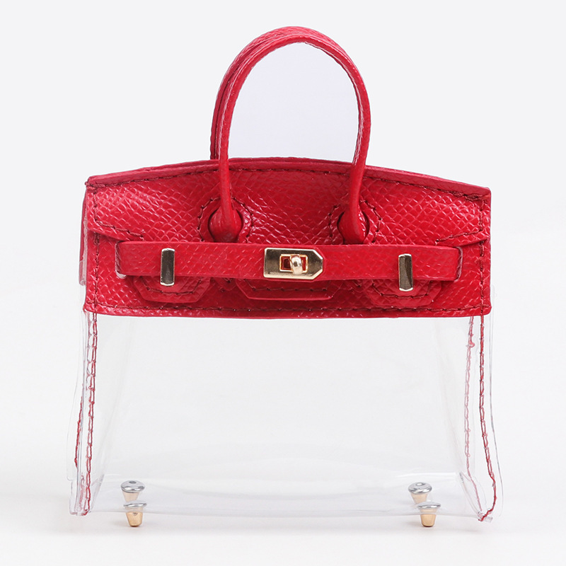 Women's Car Key Bag Set Mini Birkin Bag Pendant Exquisite Small Bag Earphone Bag Lipstick Bag