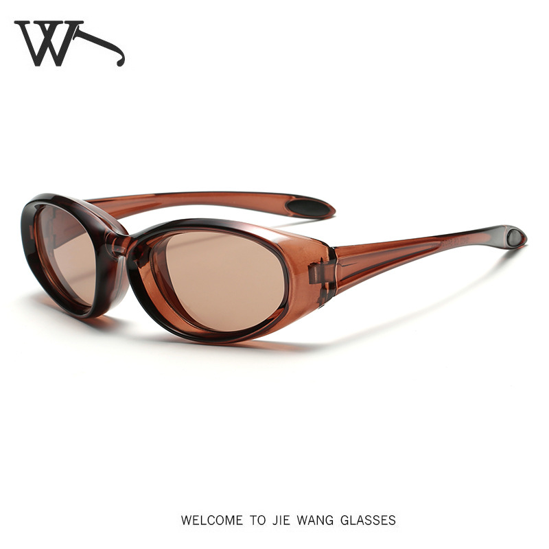 New Outdoor Hiking Cycling Sports Windproof Sunglasses Plain Face Sunglasses for Men and Women
