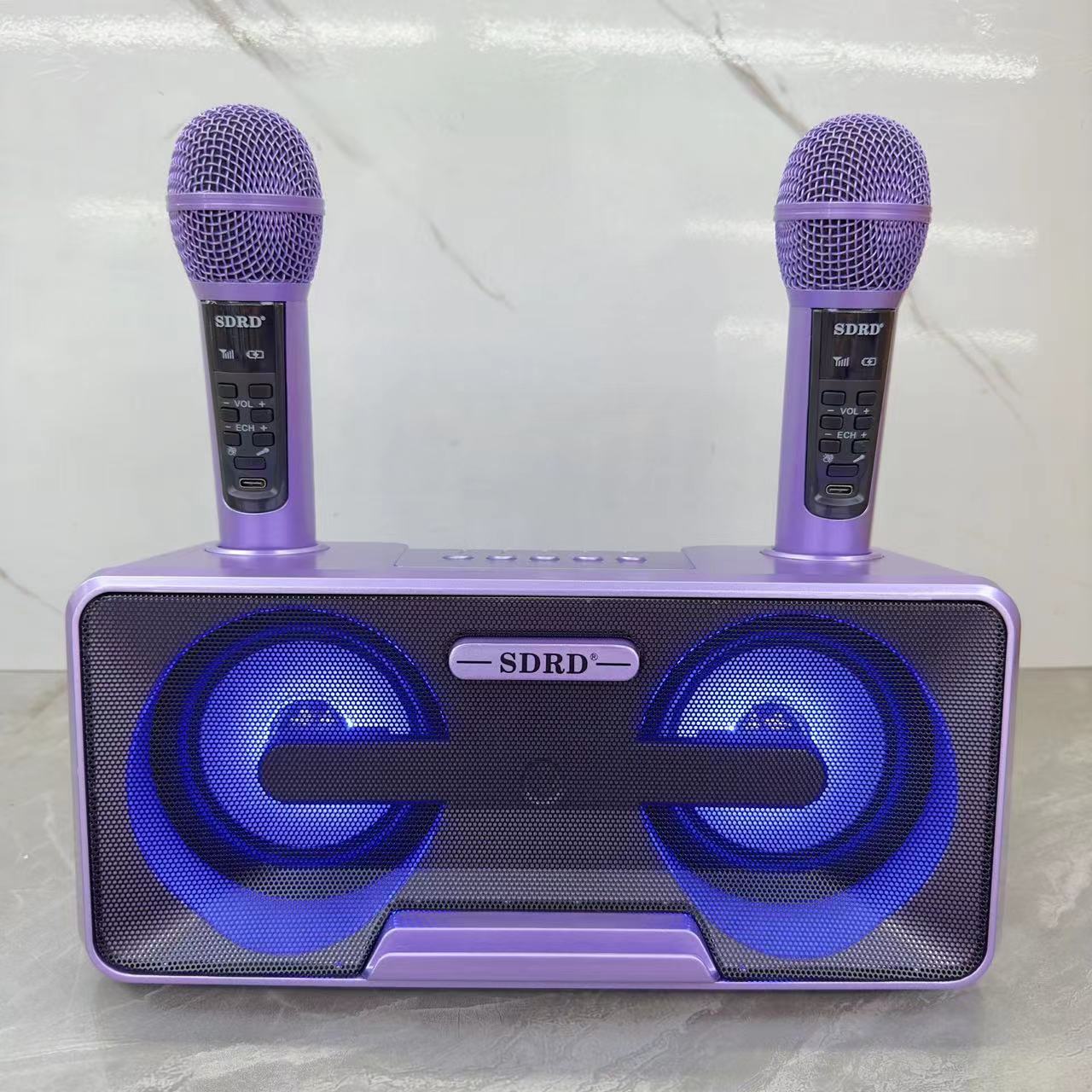SD301S Bluetooth Speaker Karaoke Machine Wireless Dual Microphone All-in-One Outdoor Portable Headset Speaker